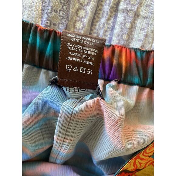 Multiples Women's 2 Skirt Tiered Floral Boho Hippie Layered Maxi - Picture 6 of 6